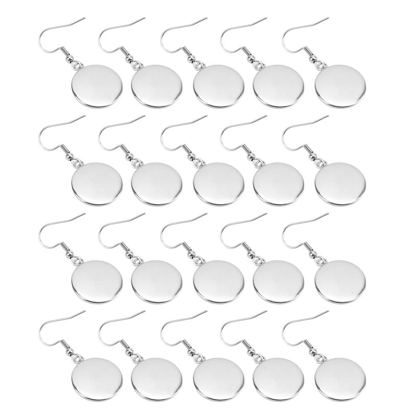 Earring Blank Bezels: 304 Stainless Steel, Rust-Proof, Easy To Use - Diy Earring Settings For Jewelry Making Supplies, Diy Crafts, Adults & Children - Image 1