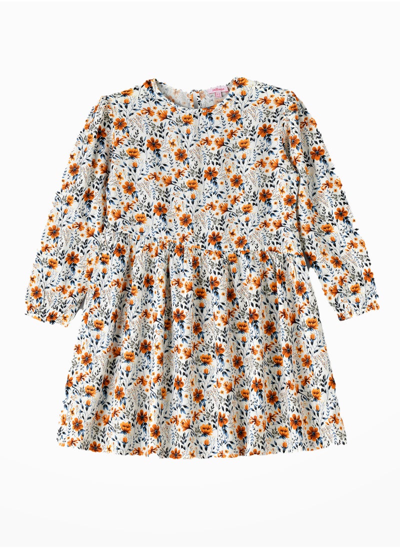 Jelliene Flowy Fun: Girls' Woven Twirl Dress | Style & Comfort for Every Occasion  - Image 1