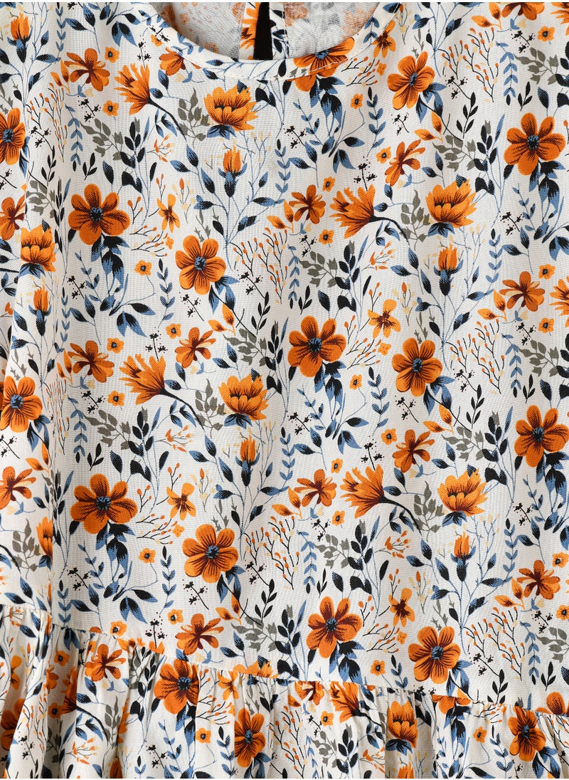 Jelliene Flowy Fun: Girls' Woven Twirl Dress | Style & Comfort for Every Occasion  - Image 3