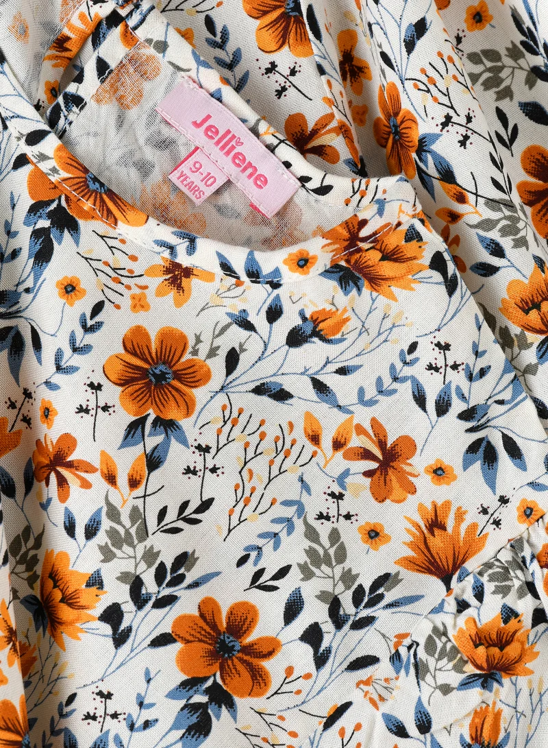 Jelliene Flowy Fun: Girls' Woven Twirl Dress | Style & Comfort for Every Occasion