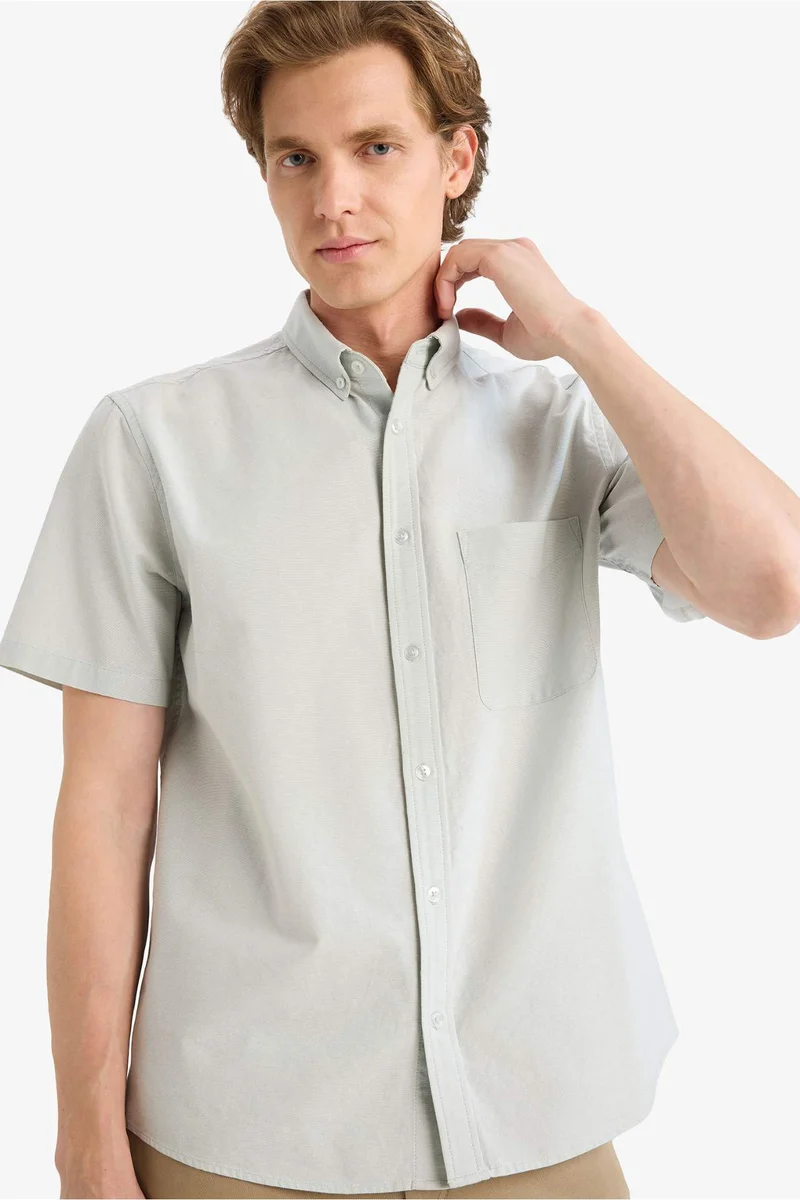ديفاكتو Basic Long Sleeves Cotton Shirt