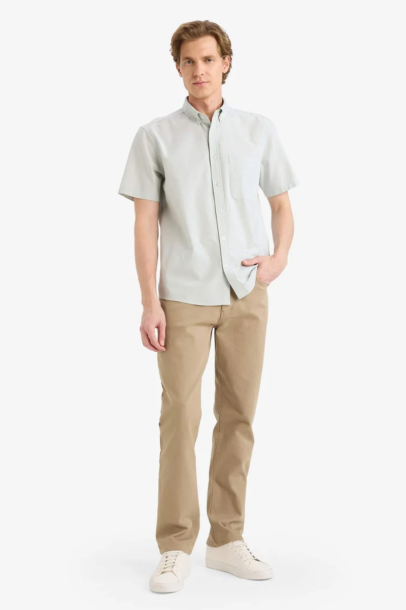 ديفاكتو Basic Long Sleeves Cotton Shirt