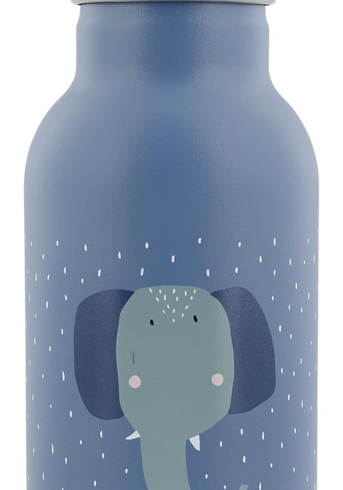 Trixie Insulated Drinking Bottle - Mrs. Elephant - 350ml Stainless Steel Water Bottle for Kids - Blue - Image 2