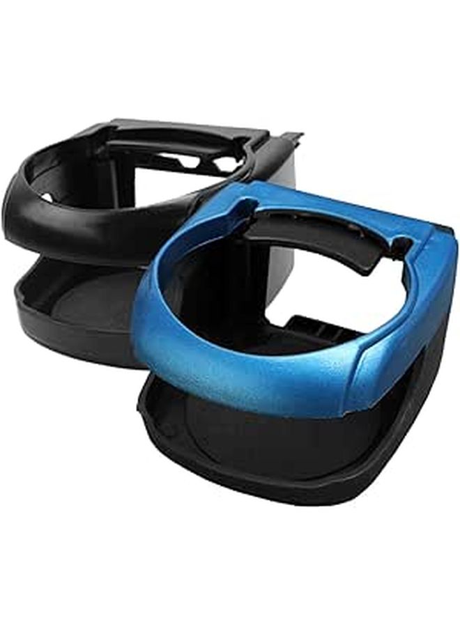 2Pcs Blue Black Car Cup Holder Air Vent Drink Bottle Holders for Auto - Image 1
