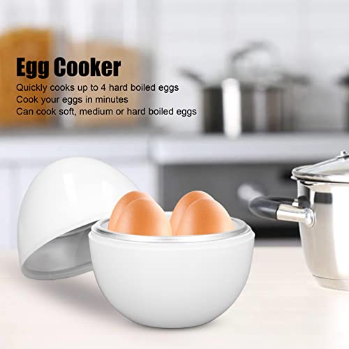 BOENLU Microwave Egg Cooker for 4 Eggs,Hard Boiled Egg Cooker Compact Microwave Safe Egg Boiler for Hard Soft or Poached Eggs Space Saving Design - Image 4