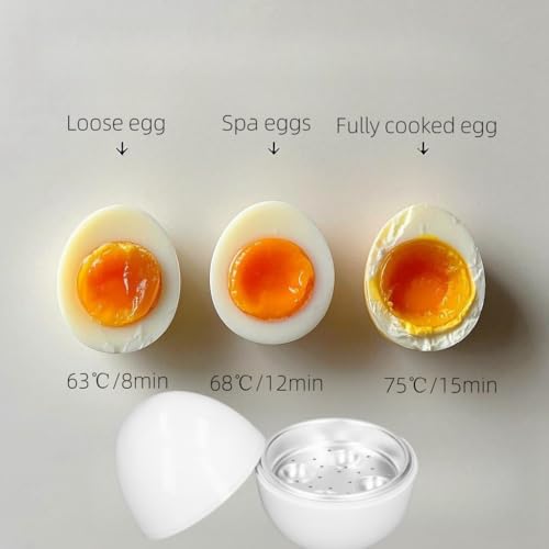 BOENLU Microwave Egg Cooker for 4 Eggs,Hard Boiled Egg Cooker Compact Microwave Safe Egg Boiler for Hard Soft or Poached Eggs Space Saving Design - Image 3