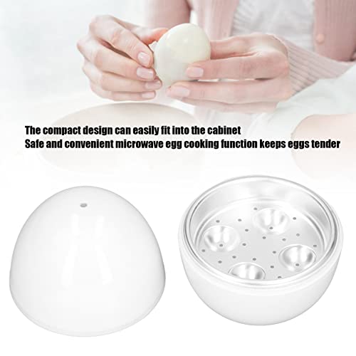 BOENLU Microwave Egg Cooker for 4 Eggs,Hard Boiled Egg Cooker Compact Microwave Safe Egg Boiler for Hard Soft or Poached Eggs Space Saving Design - Image 5