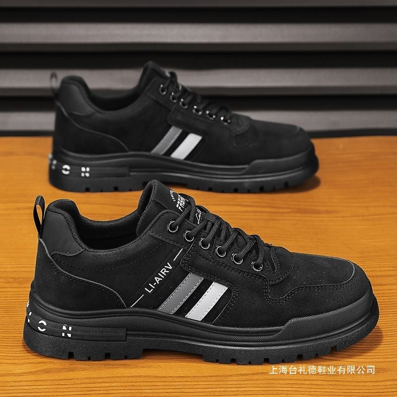 Labor Protection Sneakers, Men'S Shoes, Spring And Autum Construction Site Work Casual Shoes, Work Non-Slip Workwear Style - Image 3