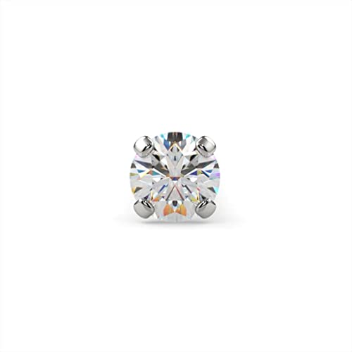 FreshTrends خاتم أنف من الذهب الأبيض عيار 14 قيراط مع الماس FreshTrends SI1-1.5mm (0.015 قيراط) - 20G - Image 3