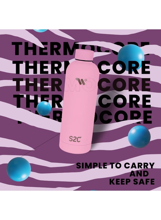 S2C Water Bottle Stainless Steel 750ml - Double Wall insulated Water Bottles for Hot Water Gym Bottle Stainless Steel Water Bottle for Kids School Flask Bottle Hot water bottle - Image 5