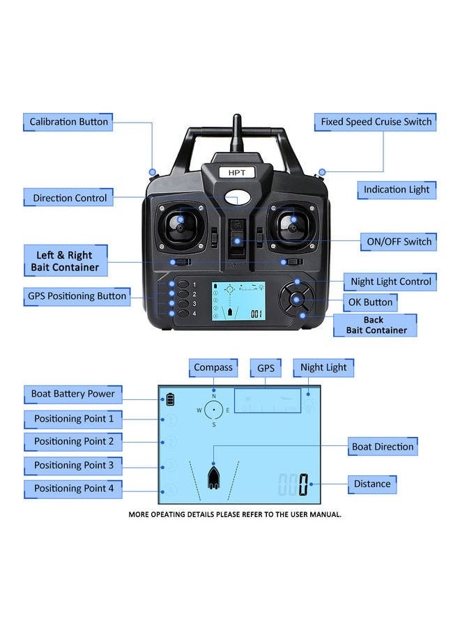 Generic - GPS Fishing Bait Boat With Remote Control - Image 1