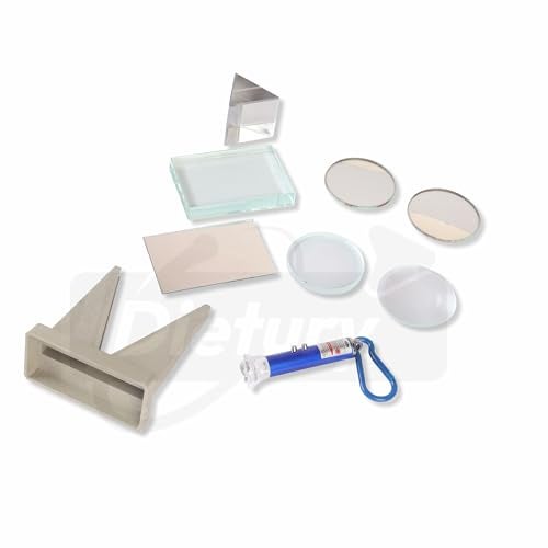 DIETURY Optic Lans Set Optic Activities Science Activities Lens Activities Set Ray Activities Set Of 9,Multicolor, Kid - Image 1