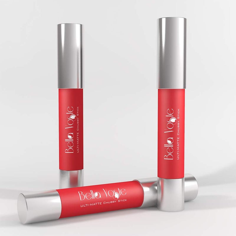 Bella Voste UltiMatte Chubby Stick Retractable Lip Crayon Long Lasting Hydrating Smudge Waterproof High Pigmentation CrueltyFree Creamy Texture Smooth Matte Finish in One Stroke ANY - Image 2