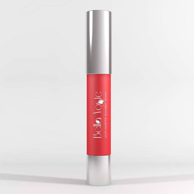 Bella Voste UltiMatte Chubby Stick Retractable Lip Crayon Long Lasting Hydrating Smudge Waterproof High Pigmentation CrueltyFree Creamy Texture Smooth Matte Finish in One Stroke ANY - Image 1