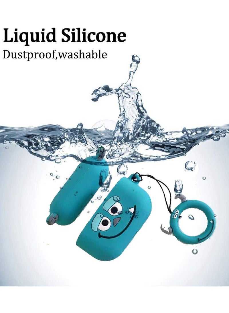 AirPods Pro Case, Shockproof Protective Silicone Cover for AirPods Pro Funny Design (Shelby Monsters Inc.), Soft Silicone Shockproof Cover with Carabiner, Case for AirPods Pro Earphone  - Image 5