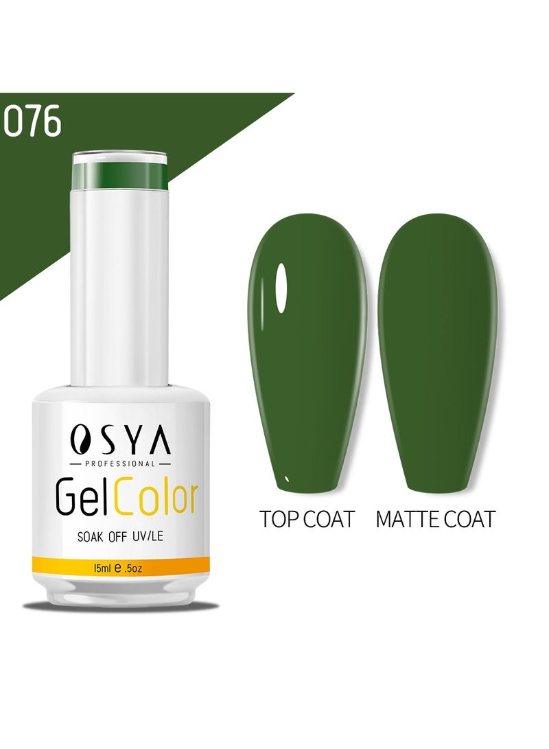OSYA gel Nail Polish Collection Soak Off UV&LED CANNI OUTPUT Gel polish 15ml (076) - Image 1