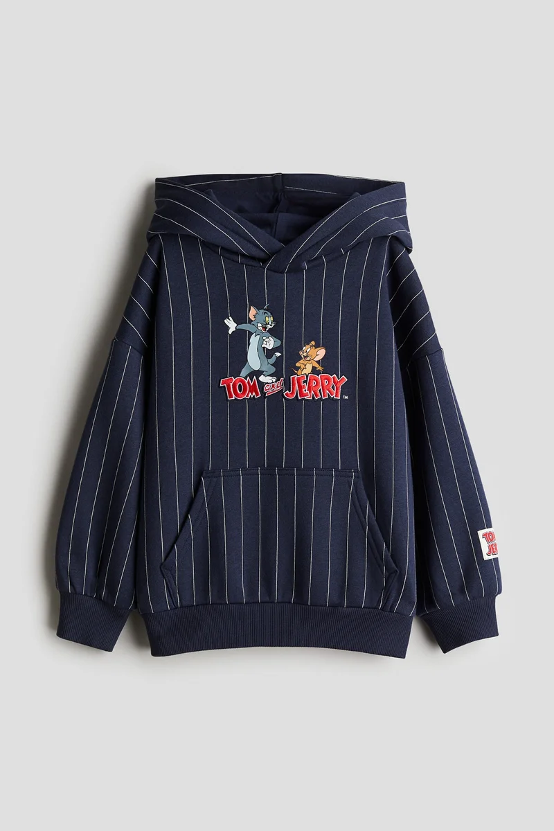 اتش اند ام Print-motif hoodie