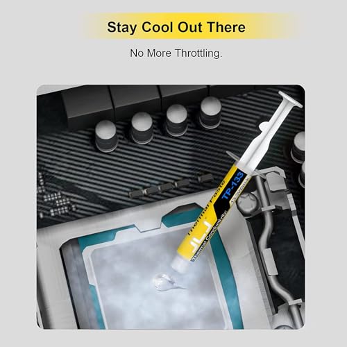 JLJ 12g CPU Paste Thermal Compound Paste Heatsink for IC/Processor/CPU/All Coolers, Carbon Based High Performance, Thermal Interface Material - Image 4