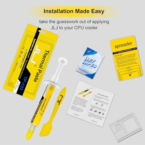 JLJ 12g CPU Paste Thermal Compound Paste Heatsink for IC/Processor/CPU/All Coolers, Carbon Based High Performance, Thermal Interface Material - Image 3