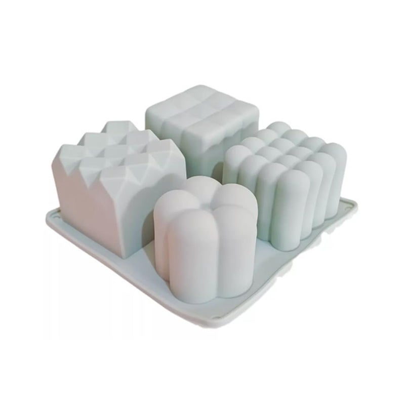 Skytail قالب شمعة فقاعية من سيليكون 4 تجويف لصنع الشموع في عيد الحب هدايا للأزواج الصنع اليدوي DIY كعكة الشوكولاتة صابون صب الراتنج - Image 1