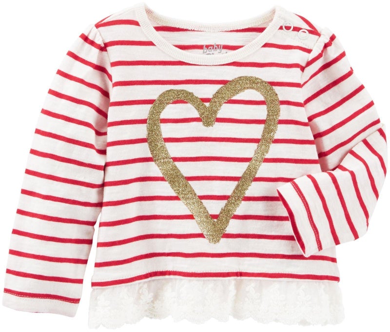 OSHKOSH B'gosh أوشكوش بيغوش بدلة واحدة للبنات الصغيرات 11556210، مخطط، 9M - Image 5