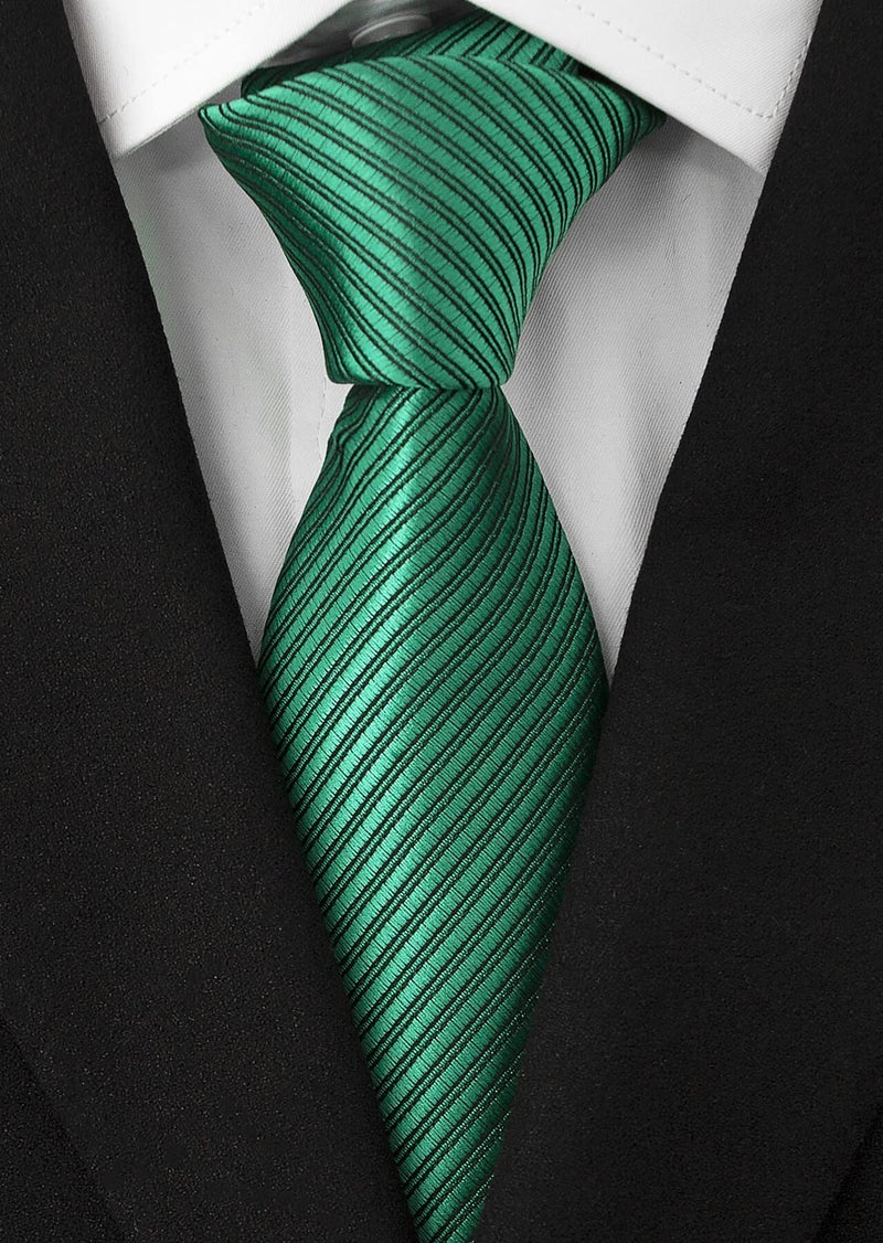 Adulove Men's Necktie Classic Silk Tie Woven Jacquard Neck Ties 9 PCS - Image 3