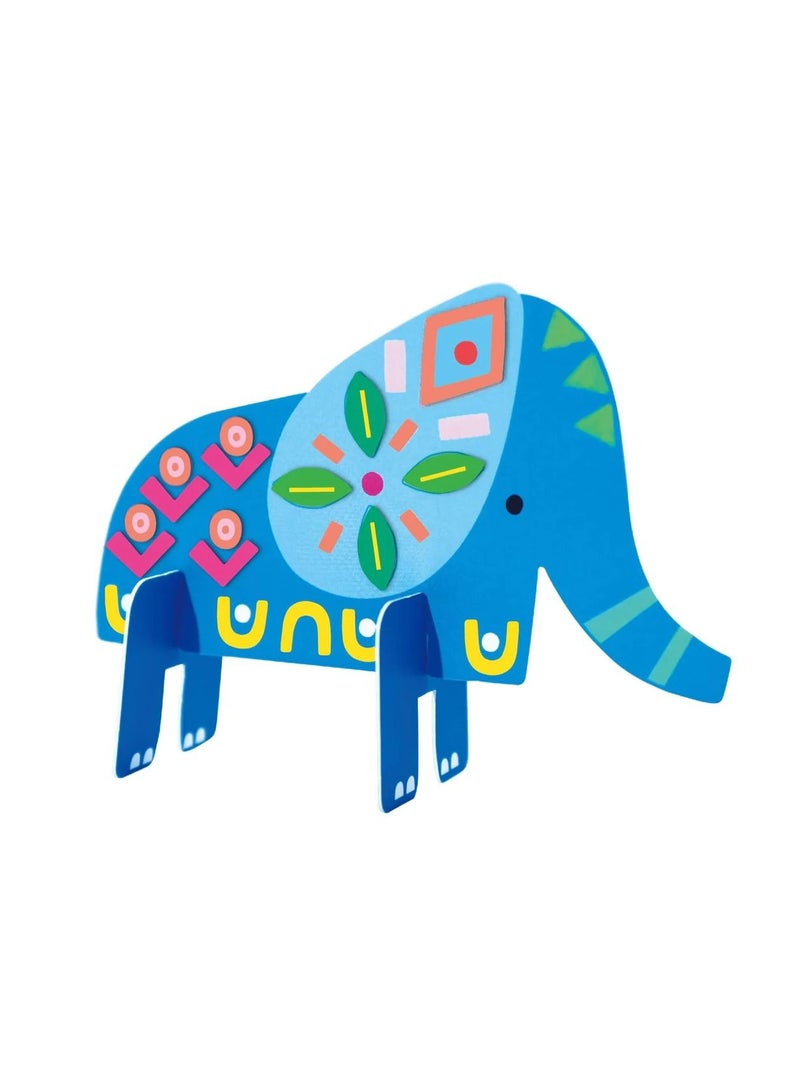 Avenir Stick 'N Play Series - Safari Animals | 200+ Reusable Stickers for Endless Fun! Create Play Scenes with 8 Illustrated Theme Cards, Make Your Own Animal Figures | For Kids 3+ - Image 5