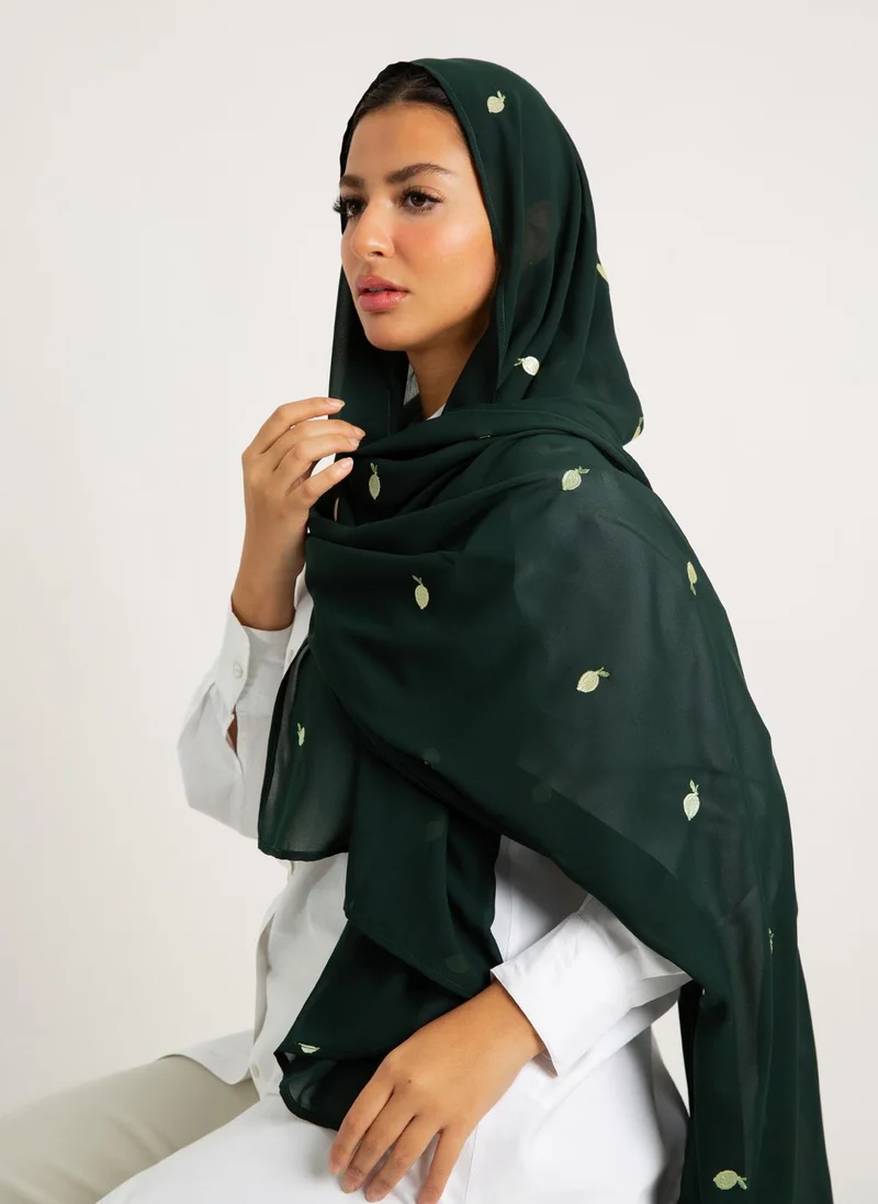 Kaafmeem Grass Green Lemons Laser Tarha
