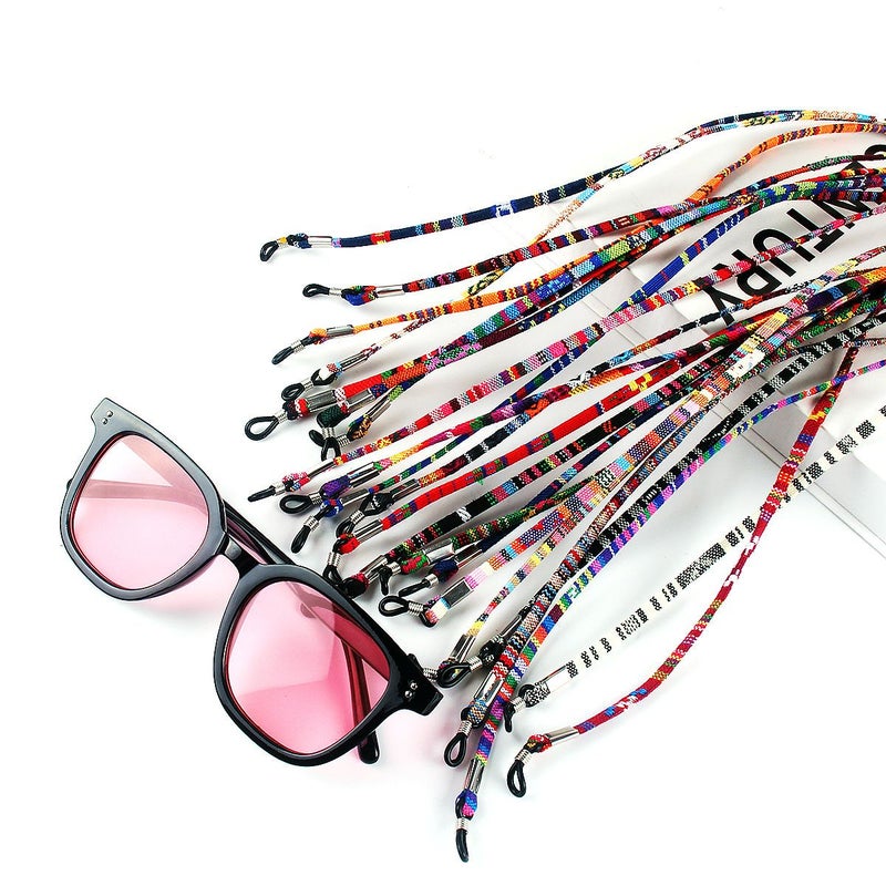 5 Pcs Boho Anti Slip Eyeglass Retainer Straps Adjustable Lanyard Sport Holder Unisex - Image 3