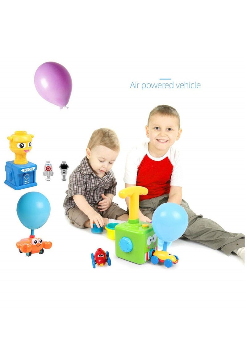 SYOSI Balloon Powered Launch Car. Inflatable Balloon Pump Hand Push Mini Plastic Air Power Balloon Racer Vehicle. Kids Toy Gift - Image 3