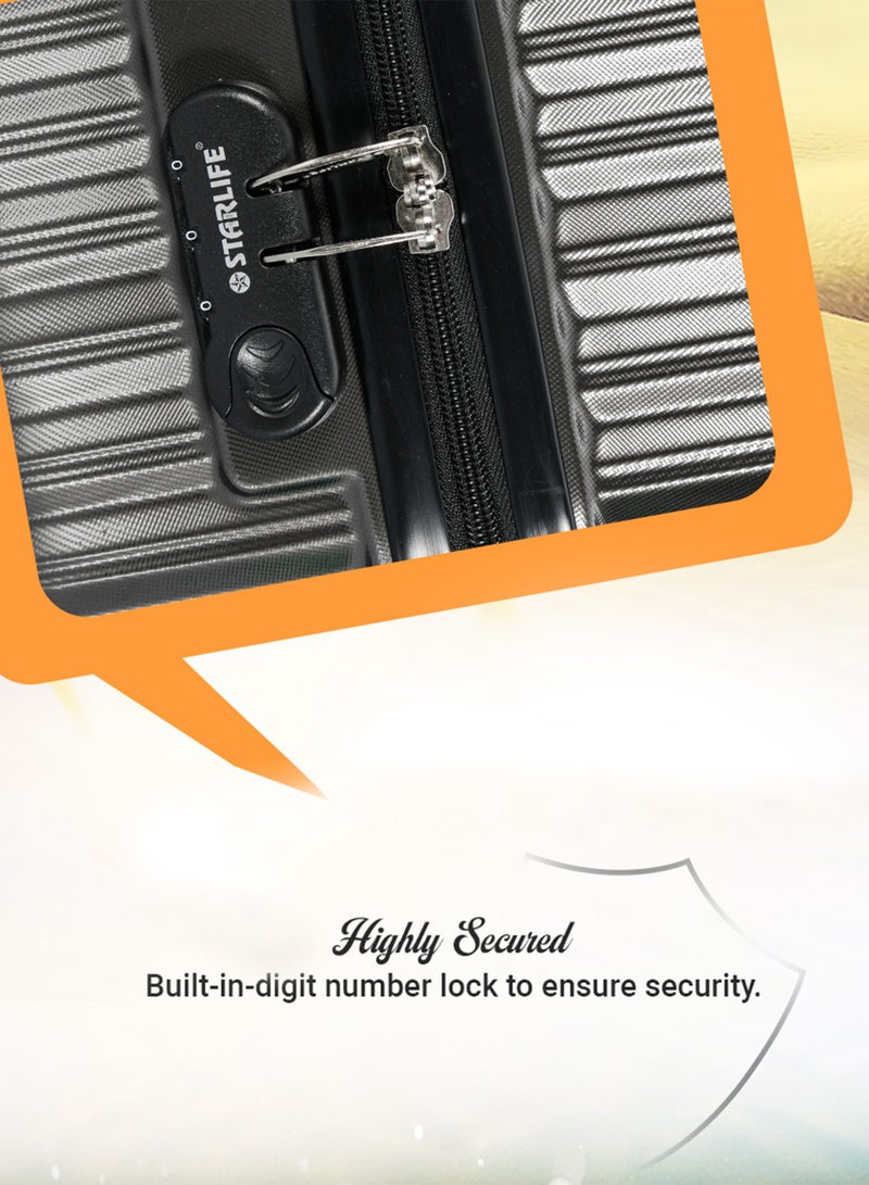 STARLIFE Suitcase Set of 4 PCS ABS Hardside Travel Luggage Bag - Image 3