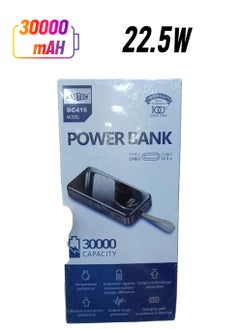 Bastec Power Bank 30000mAH Large Capacity 22.5w Output Type-C And USB Port 
