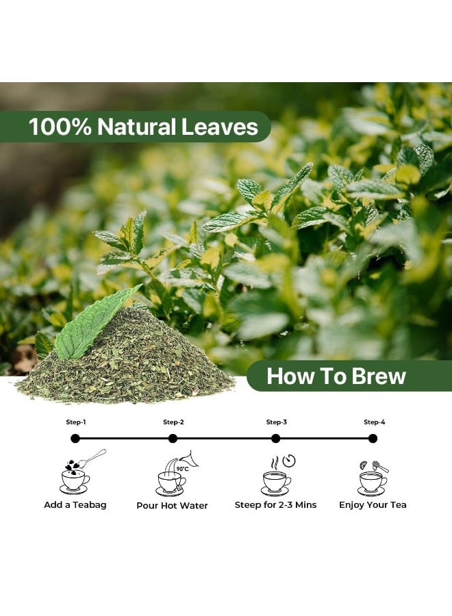 الشاي الأزرق شاي بلسم الليمون - 50 جم - 50+ كوب | يخفف التوتر | يقلل الانتفاخ | يحسن الهضم | مصنوع من الأوراق - خالٍ من الكافيين - خالٍ من الكائنات المعدلة وراثيًا - مهدئ | ظهر في برنامج Shark Tank | عبوة قابلة لإعادة الاستخدام للحيوانات الأليفة - Image 4