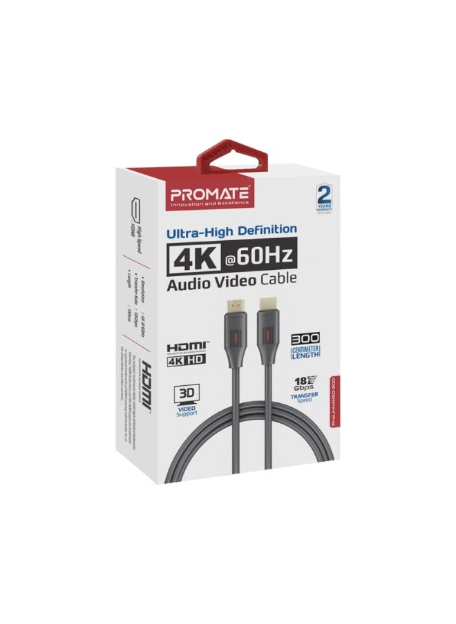 Promats كابل صوت وفيديو HDMI® من بروميت ProLink4K60-300 فائق الدقة 4K بتردد 60 هرتز  - Image 3