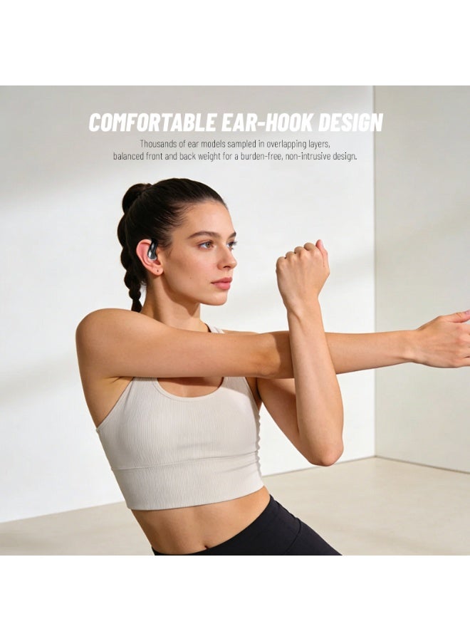 Philips TAQ2120, Earphone,True Open Ear Headphones,True Wireless Earbuds, Ear Hooks,Ultra-long Playtime, IP67 Water and Dust Proof with ANC,AI Call Noise Reduction,Sterling Sound, Secure Fit and Comfort, For Sports, Work, black - Image 5