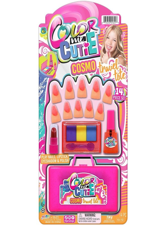 JA-RU Makeup Toy for Girls (1 Beauty Kit) Eyeshadow Palette, Toy Lipstick, Nail Gloss, Fake Nails. Kids Pretend Play. Princess Beauty Set. Birthday Girl Gifts & Accessories. 1621-1 - Image 1