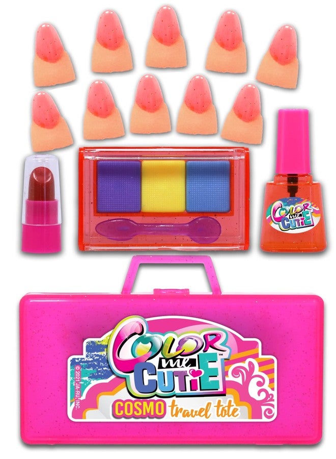 JA-RU Makeup Toy for Girls (1 Beauty Kit) Eyeshadow Palette, Toy Lipstick, Nail Gloss, Fake Nails. Kids Pretend Play. Princess Beauty Set. Birthday Girl Gifts & Accessories. 1621-1 - Image 2