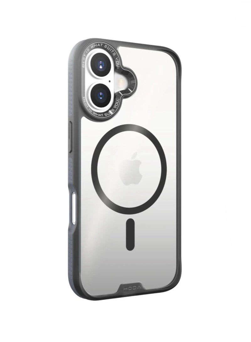 Denx Magnetic Case for iPhone 16 Plus Case, Compatible with MagSafe, Plating Luxury Cover, Clear Soft TPU Shockproof Protective Phone Case, (Natural Titanium) 