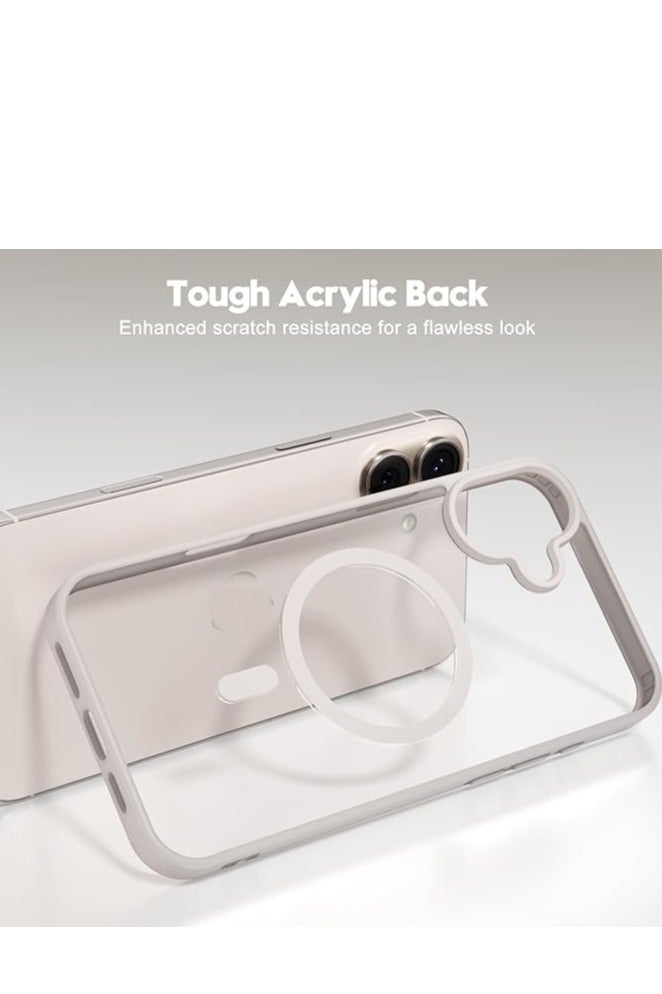 Magnetic Case for iPhone 16 Plus Case, Compatible with MagSafe, Plating Luxury Cover, Clear Soft TPU Shockproof Protective Phone Case, (Titanium Grey) - Image 3