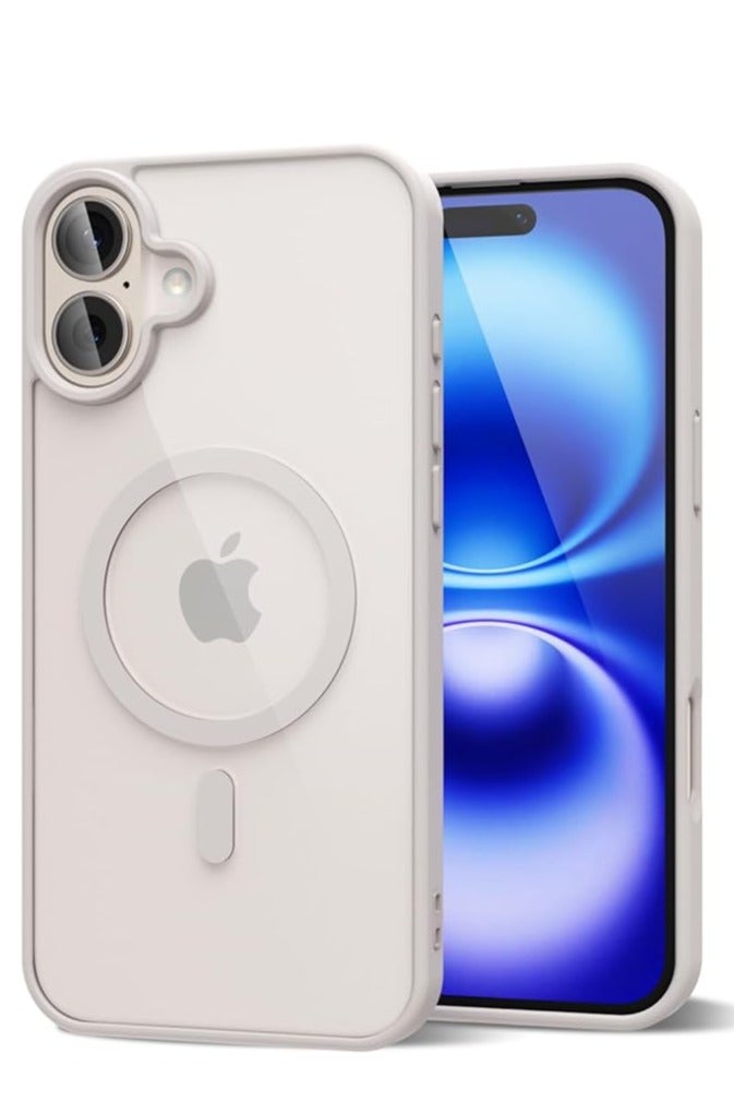 Magnetic Case for iPhone 16 Plus Case, Compatible with MagSafe, Plating Luxury Cover, Clear Soft TPU Shockproof Protective Phone Case, (Titanium Grey) - Image 1