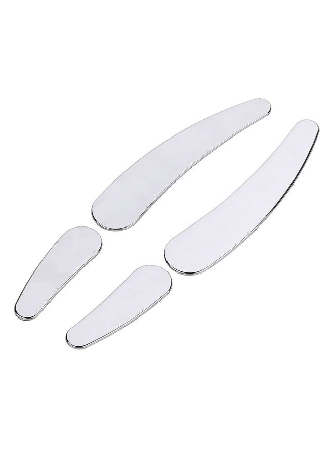 YDLMT 4 Pcs Chrome Motorcycle Curved Swingarm Frame Insert Set Compatible with 1984-2007 Harley Heritage Softail Springer Fatboy FLST FXSTC - Image 2
