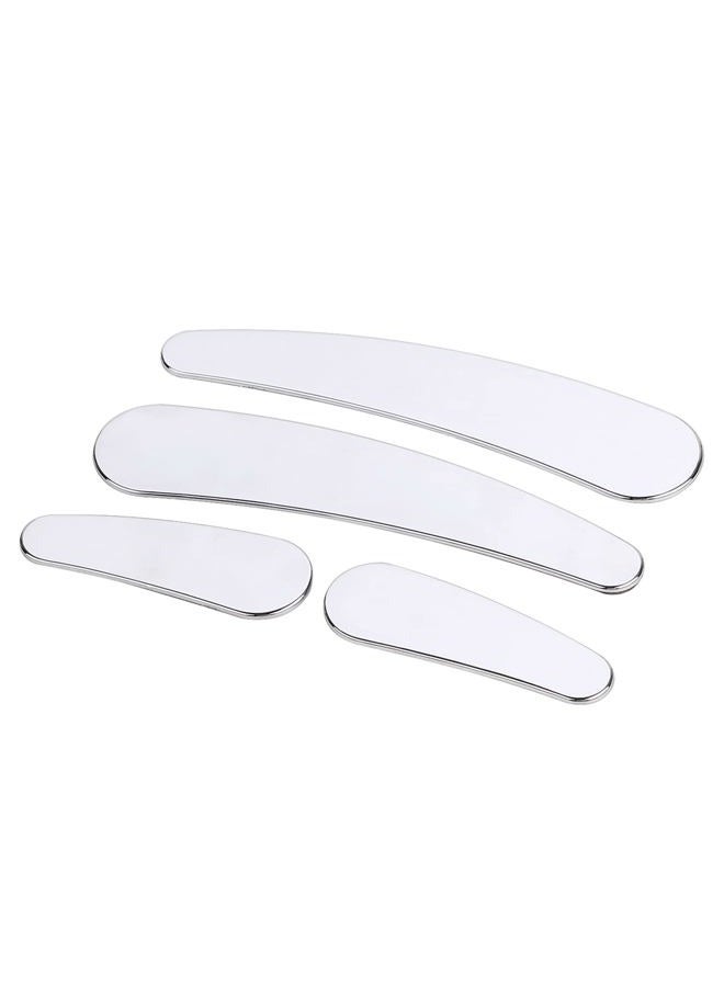 YDLMT 4 Pcs Chrome Motorcycle Curved Swingarm Frame Insert Set Compatible with 1984-2007 Harley Heritage Softail Springer Fatboy FLST FXSTC - Image 1