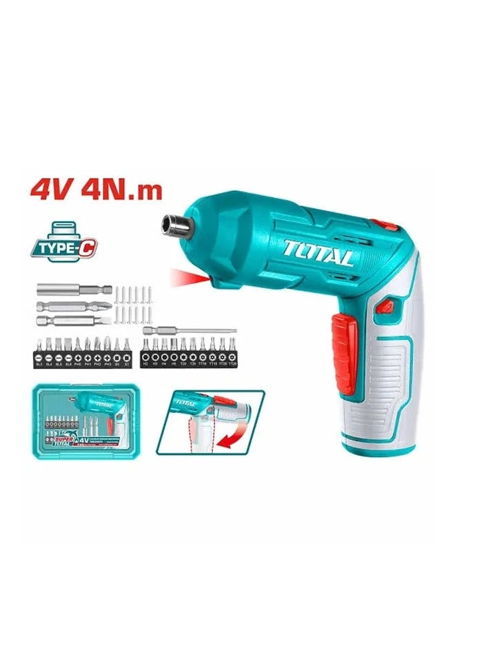 توتال مفك 4 فولت مفص يل 24 قطعه - TSDLI04425 - Total