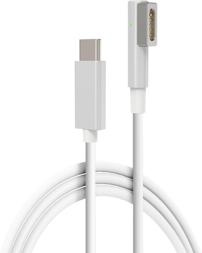 eWINNER كابل شحن eWINNER من USB C إلى طرف L المغناطيسي - 6 أقدام، كابل شحن من النوع C إلى طرف L مغناطيسي 1 لأجهزة MacBook Pro Air 2006-2012، يعمل مع 20 فولت 60 واط-100 واط - Image 1