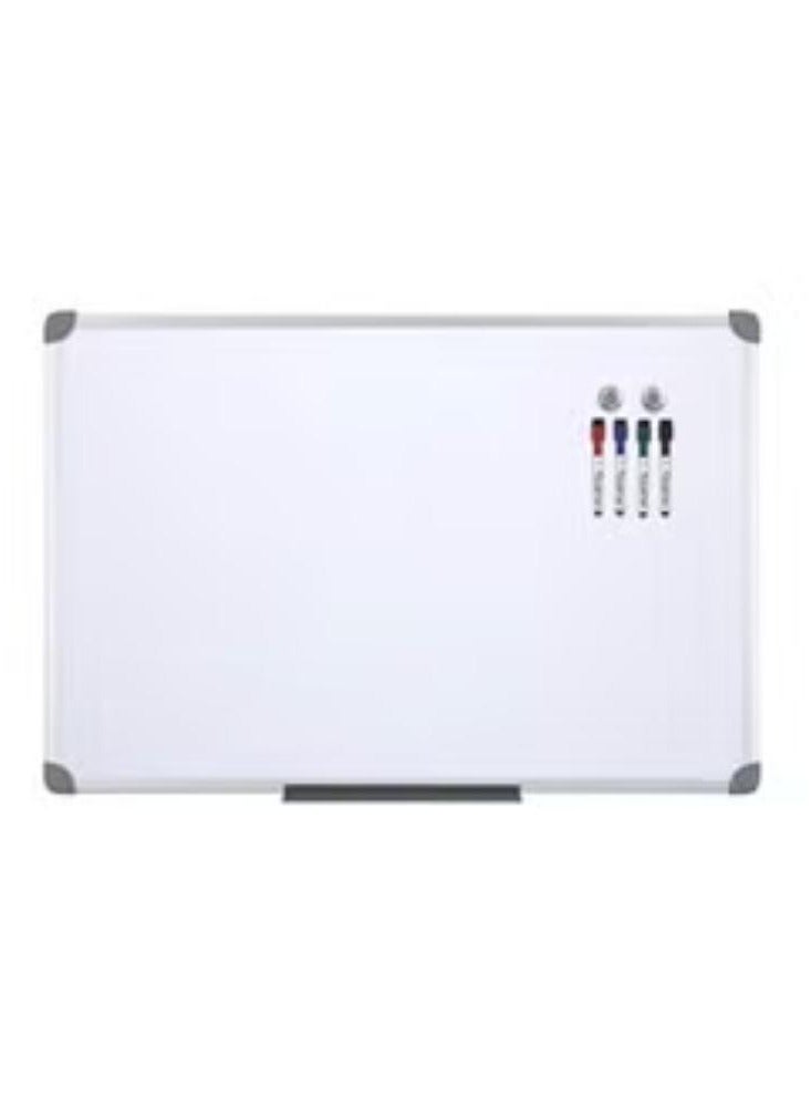 Magnetic Whiteboard White/Silver/Grey - Image 1