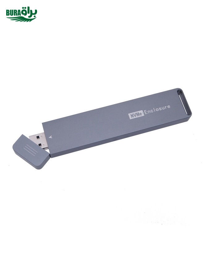 BURAQ NVME M.2 SSD Enclosure, Support 2230/2242/2260/2280 M.2 SSD  - Image 2
