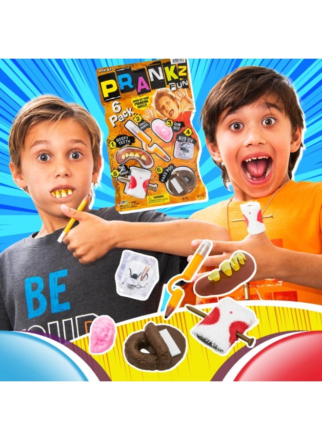 Ja-Ru Pranks Kit for Kids Gags Toys (1 Set) 6 Different Cool Stuff Scary Prop Set. Prankz Gaging Fun Pranking April Fools Bag Gifts Party Favor Stocker 6416-1p - Image 5