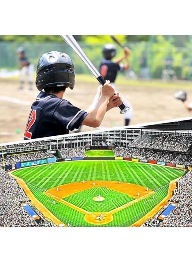 82cm Baseball Bat for Softball, Everyday Recreation, and Athletes (Aluminum, 405g, Silver) (Multicolored) - Image 3