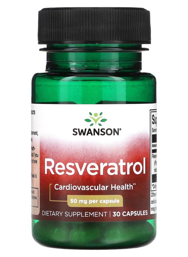 Resveratrol 50 mg 30 Capsules