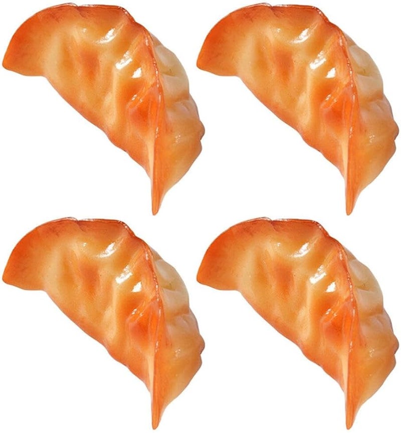 2 Piece Picture 2 Simulated Dumpling Models Realistic Fried Dumpling Food Photography Props - Image 1